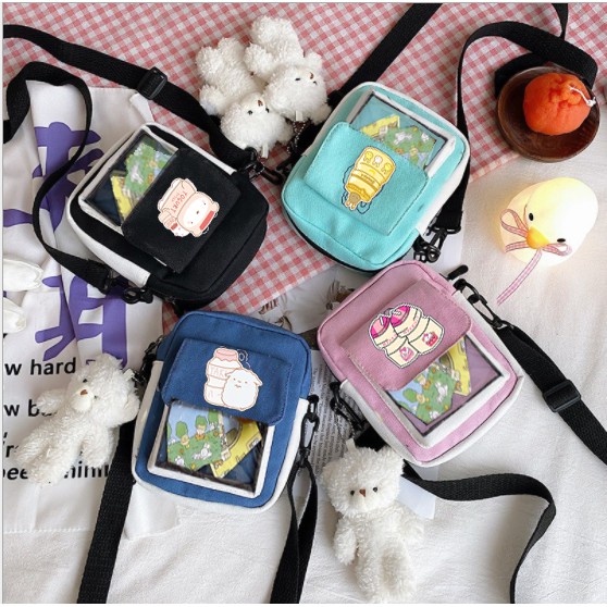 túi trong suốt yakult TCVII27 ita bag túi đeo chéo cute vintage dễ thương hot trend thần tượng hoạt hình idol