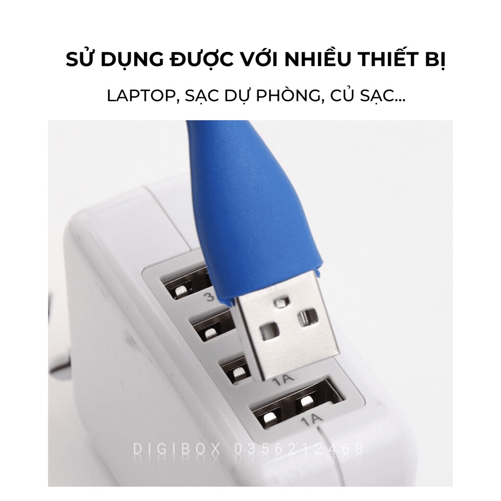 Đèn Led USB Mini Siêu Sáng Đọc Sách Giá Rẻ Nhỏ Gọn Cho Laptop, Sạc Dự Phòng, Máy Tính