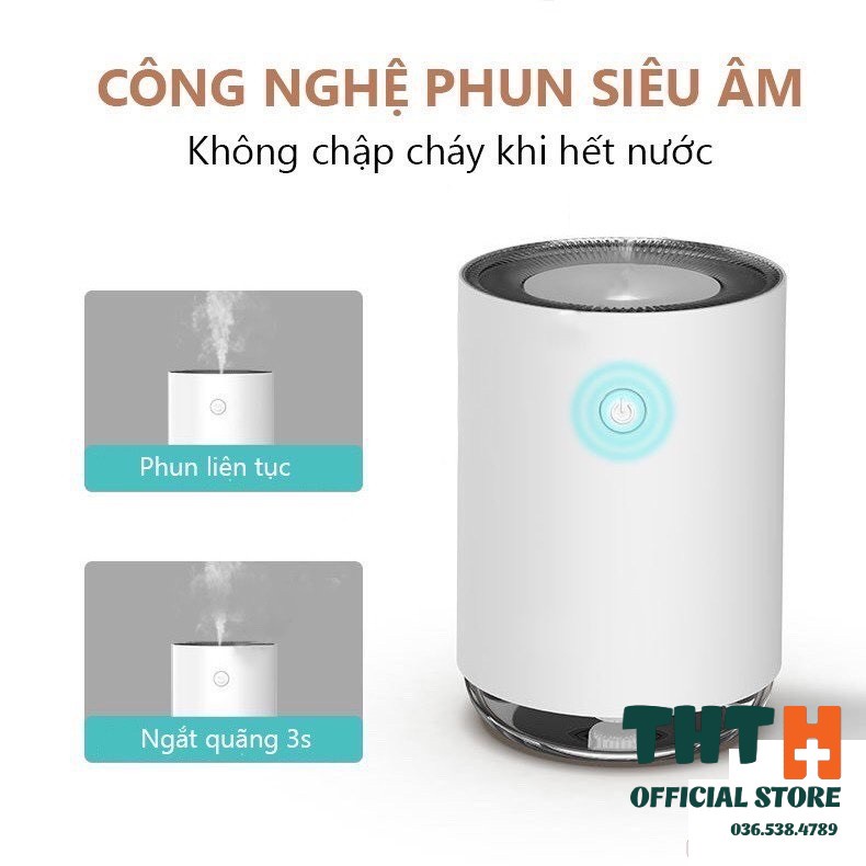 Máy xông khuếch tán tinh dầu công nghệ mới (phun sương Nano, thơm phòng, tạo độ ẩm) THTOFFICIAL