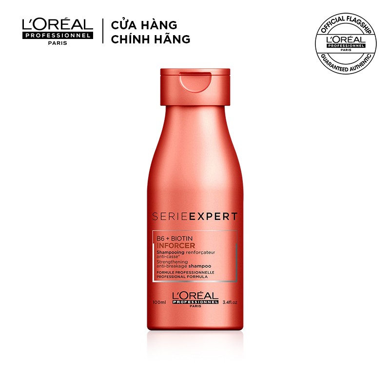 [Mã COSPPD05 giảm 10% đơn 400K] Dầu gội LOreal Professionnel giảm gãy rụng giúp tóc chắc khỏe Inforcer 100ml