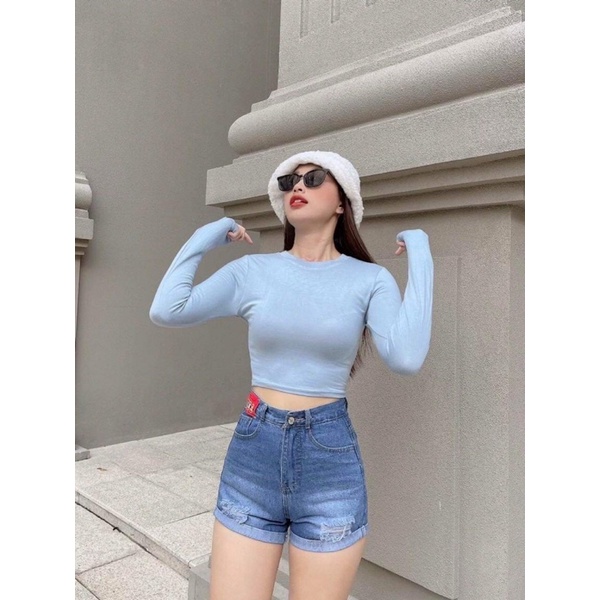 AT01 - Áo thun nữ tay dài coptop hothit áo phông nữ đẹp mã AT01