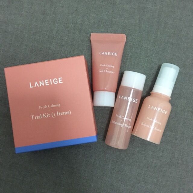 Set Dưỡng Da Laneige Fresh Calming Trial Kit 3 món