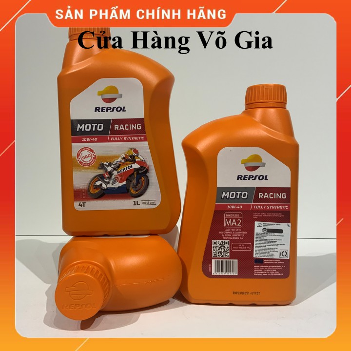 (Hàng Nhập Khẩu)Nhớt Repsol Racing 10w40 - Nhớt 100% tổng hợp cho xe số CAO CẤP