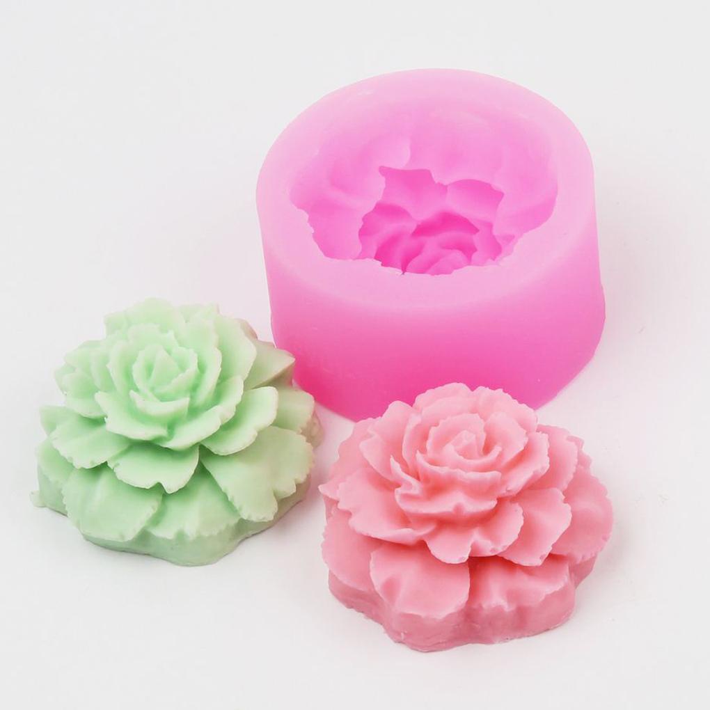 Khuôn Silicone Tạo Hình Làm Bánh Kẹo Hình Bông Hoa 3D DIY