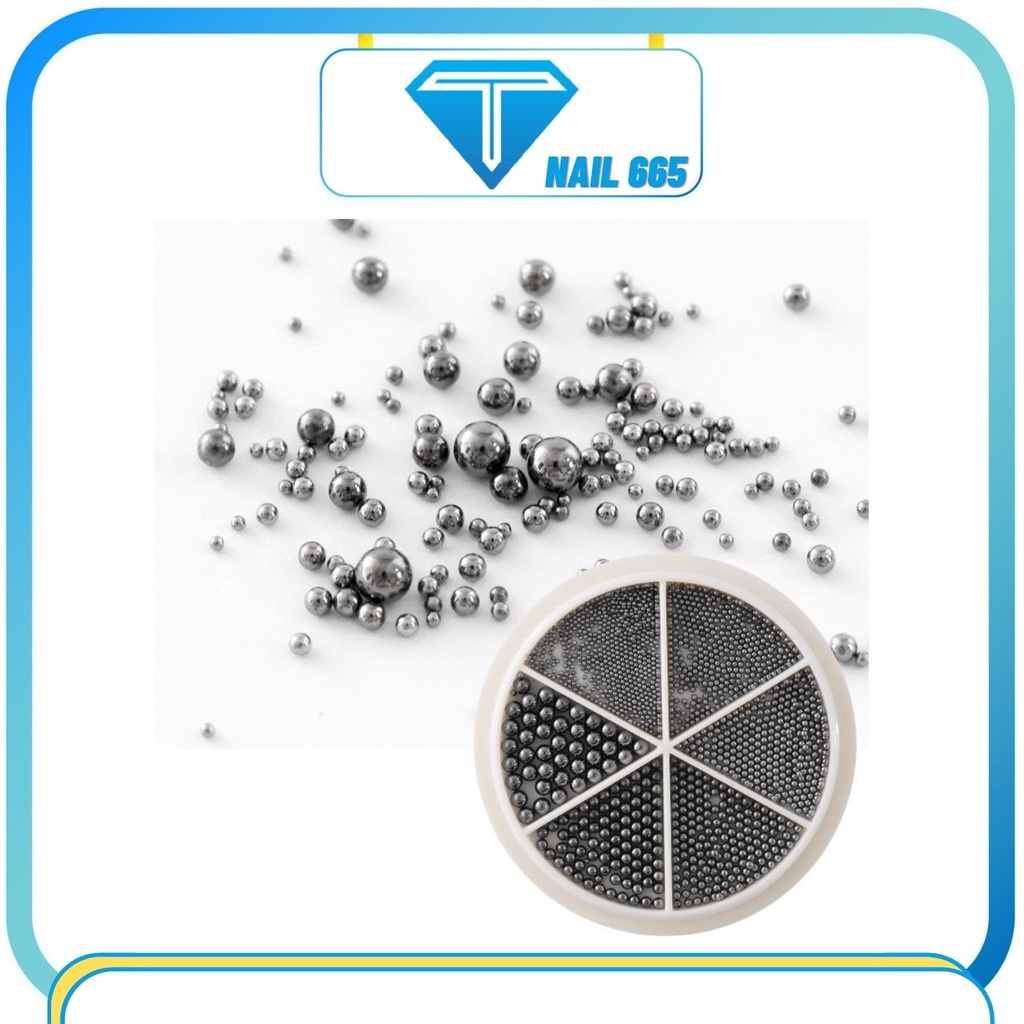 Bi nail , Phụ kiện bi trang trí móng nail cao cấp