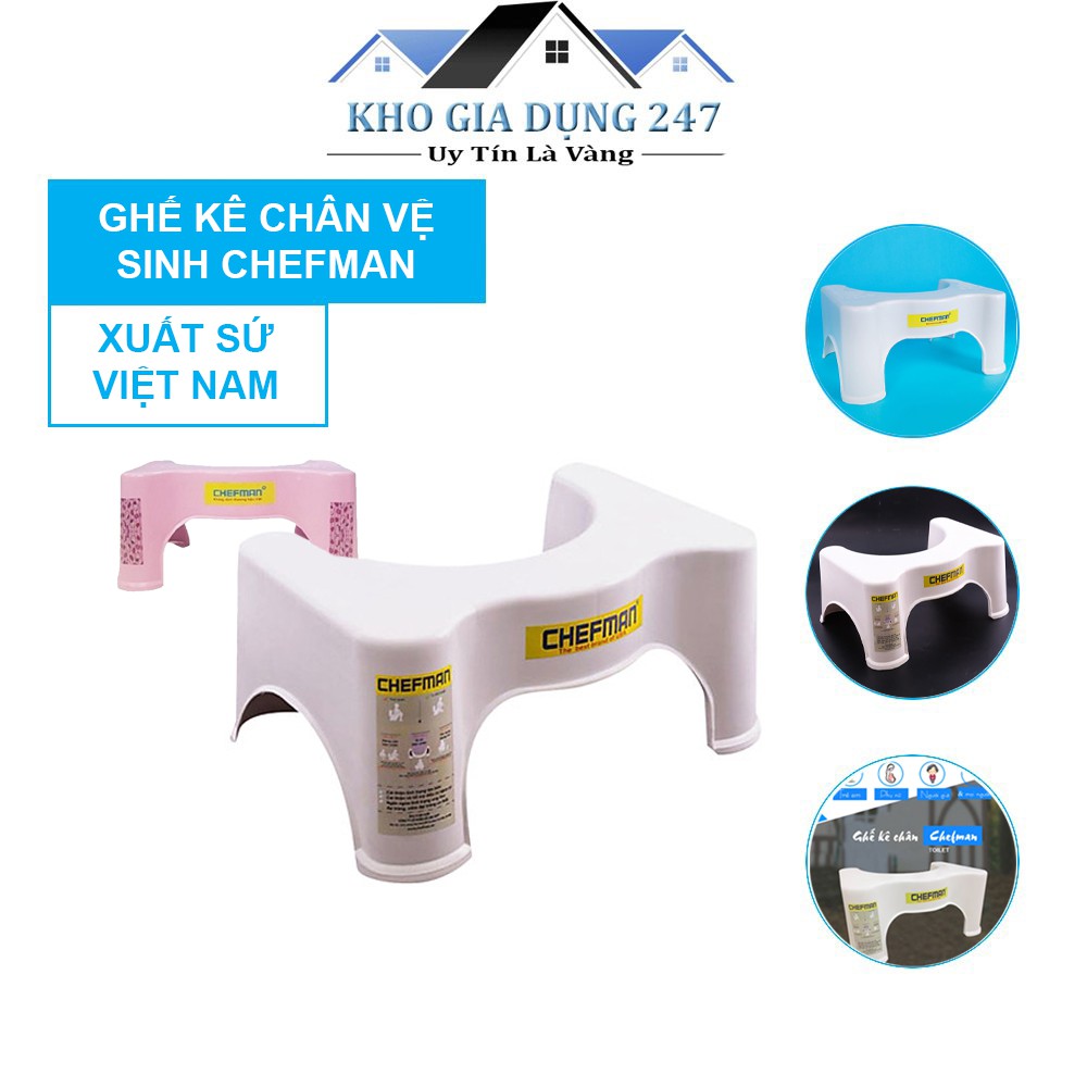 Ghế kê chân đi vệ sinh Chefman cao cấp✨ NowShip Hà Nội 1h - HÀNG CHÍNH HÃNG