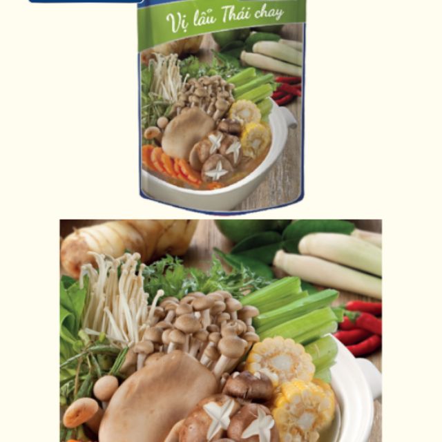 Nước dùng cô đặc nấu lẩu vị thái chay 150g SG food ( gói gia vị nấu lẩu)