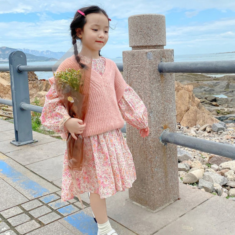 Đầm dài tay cho bé gái (1-6 tuổi)