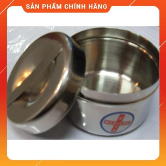 Hộp inox tròn trung y tế Hộp đựng bông gòn