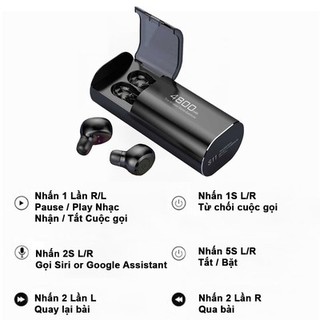 Tai nghe Bluetooth - Không Dây Nhét Tai S11- Có PIN SẠC DỰ PHÒNG - kết nối Bluetooth - Chính Hãng Bảo Hành 12 Tháng