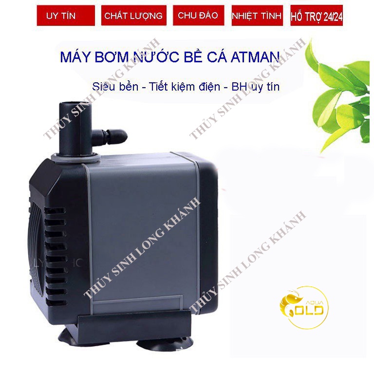 Máy bơm nước bể cá ATMAN AT-304S tiết kiệm điện  - Phụ kiện THỦY SINH GIÁ RẺ AQUAGOLD