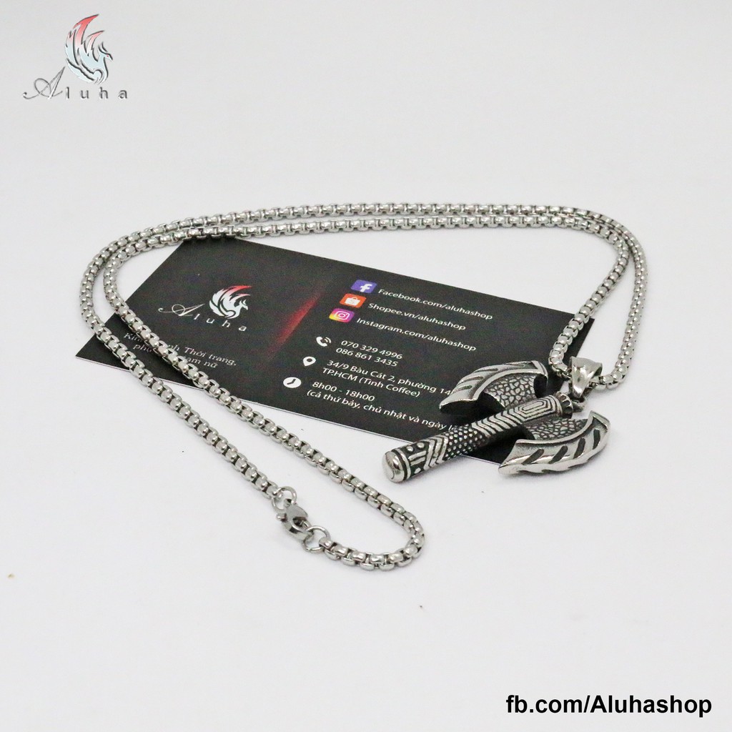Dây chuyền Titan Rìu Viking nam tính - NL094 - Aluha