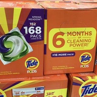 COMBO VIÊN GIẶT TIDE THÙNG 4 BỊCH -168 VIÊN