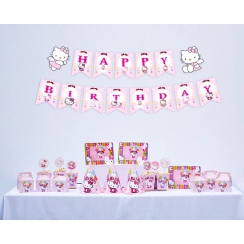 Bộ set sinh nhật kitty hồng