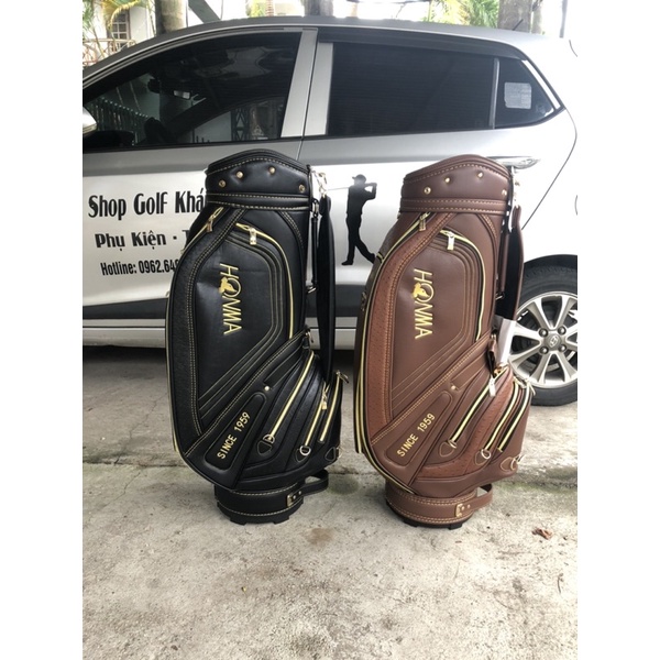 Túi Gậy Golf Honma Chất Da Chống Thấm Nước Tốt, Fomr Chuẩn