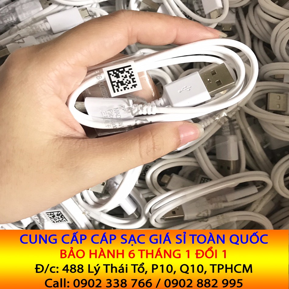 Cáp sạc, dây sạc Samsung Oppo Vivo Xiaomi HTC Micro USB zin giá sỉ