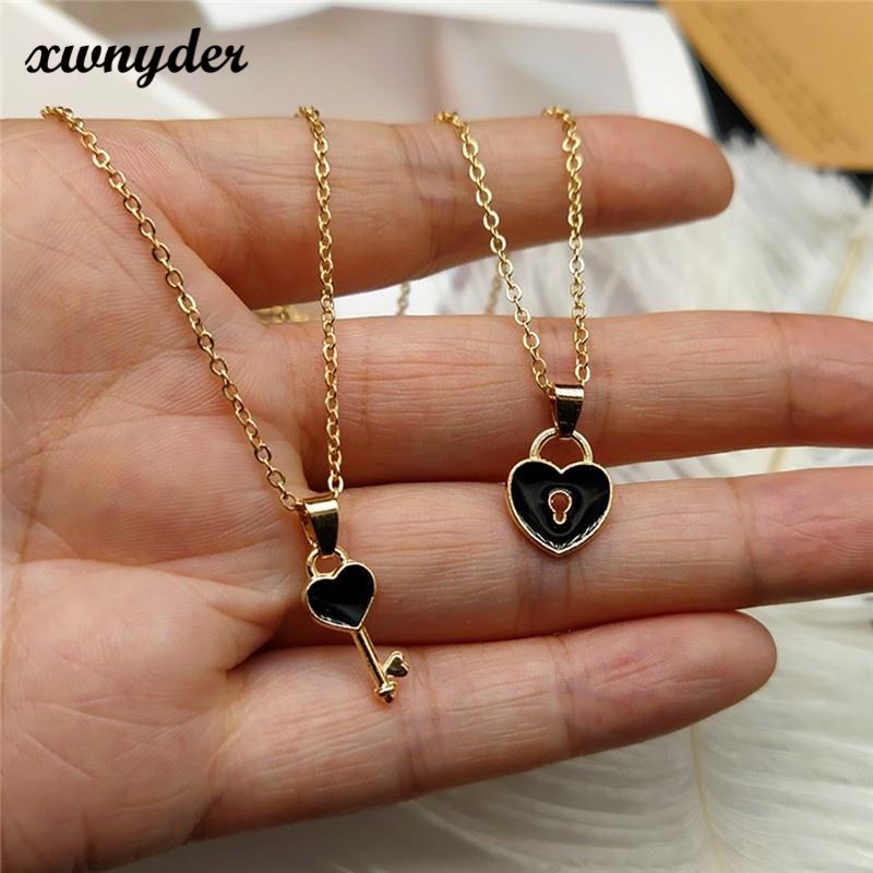 Vòng cổ Kim Loại Mặt Hình Ổ Khóa Ổ Khóa Thời Trang