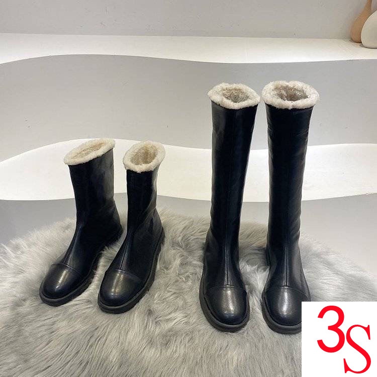 Giày Bốt Cotton Cổ Thấp Chống Thấm Nước Phong Cách Anh Quốc Thời Trang Thu Đông Mới 2021 Dành Cho Nữ