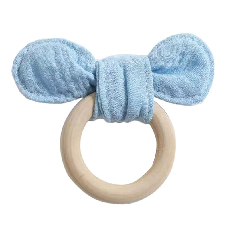 Đồ Chơi Gặm Nướu Bằng Gỗ Không Chứa Bpa An Toàn Cho Bé