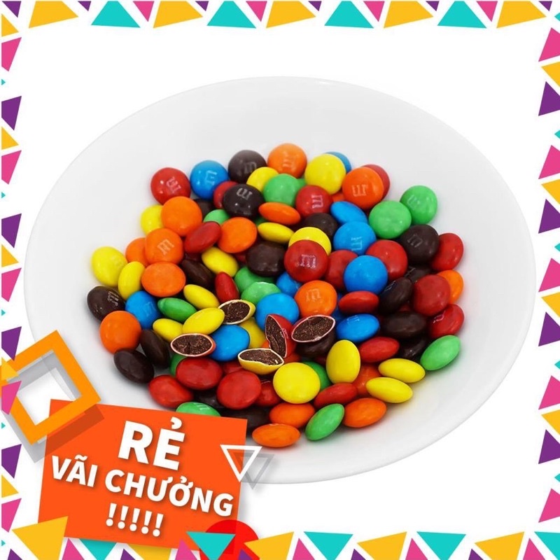 dây 10 gói kẹo socola  M&amp;M(10 gói*14,5gam_date mới nhất)