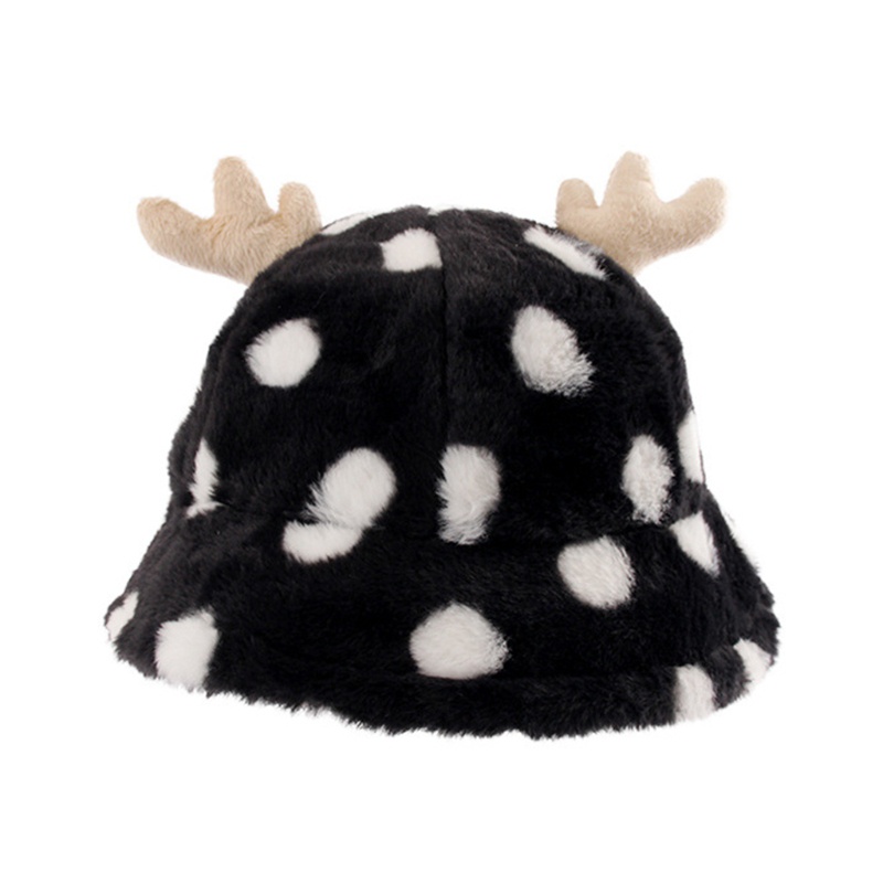 Nón Tai Bèo Họa Tiết Chấm Bi Thời Trang Thu Đông Cho Nữ