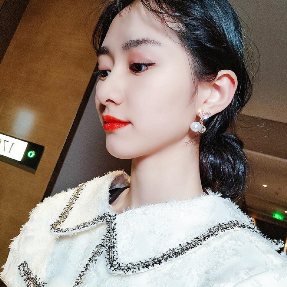 Hoa Tai Dáng Dài Đính Đá Sang Trọng Cho Nữ|Trang Sức Thời Trang