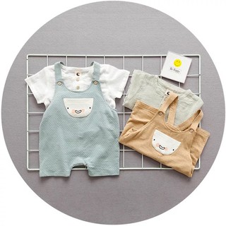 Set Yếm Gấu Cưng Phong Cách Hàn Quốc