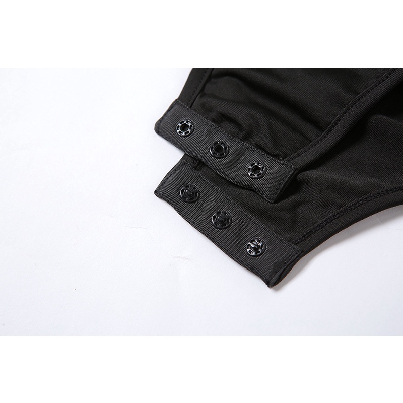 Đầm Tay Lửng Cổ Vuông Phối Ren Xuyên Thấu Xẻ Tà Quyến Rũ Cho Nữ