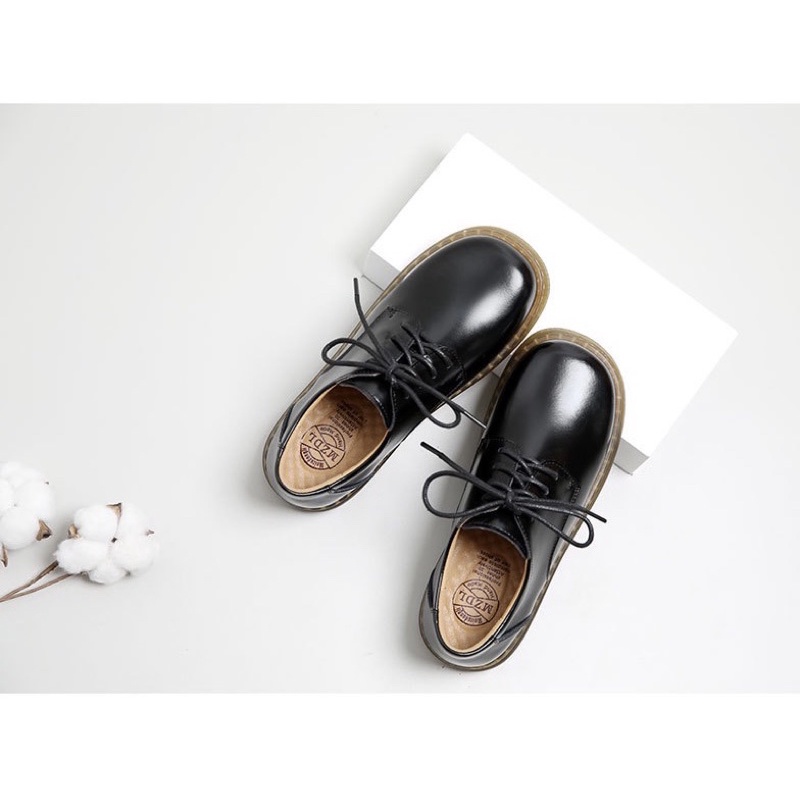 Giày nữ da bò thật vintage cao cấp handmade