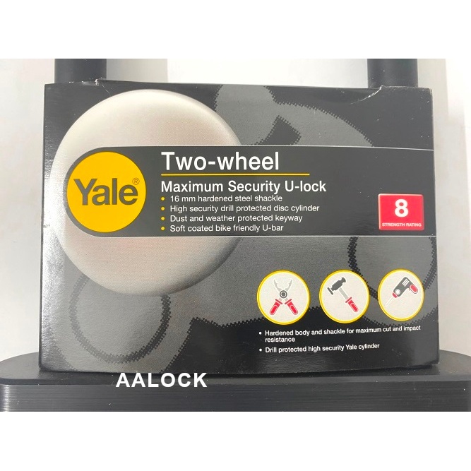 Khoá chống trộm xe máy, khoá chữ U Yale YUL2/16/20- hàng cao cấp của Mỹ- NPP AALock