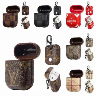 Case AirPods Pro 1 2 earphones LV  Leather Protective Sleeve Cover