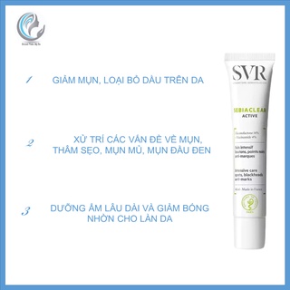 Kem dưỡng ẩm cho da dầu mụn SVR Sebiaclear Active DA02