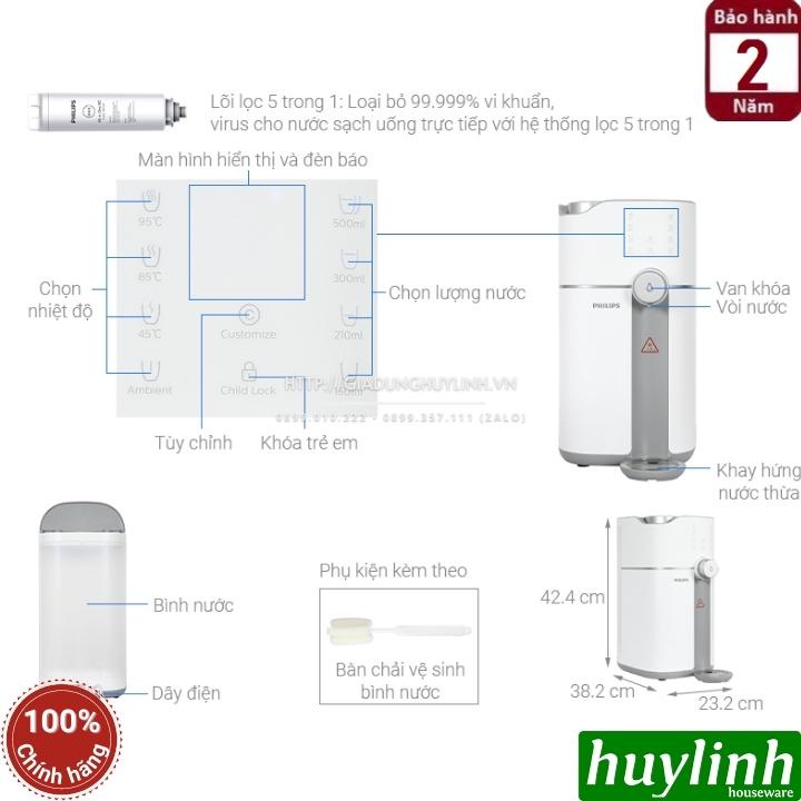 Máy lọc nước RO để bàn Philips ADD6910 - Hàng chính hãng BH 2 năm
