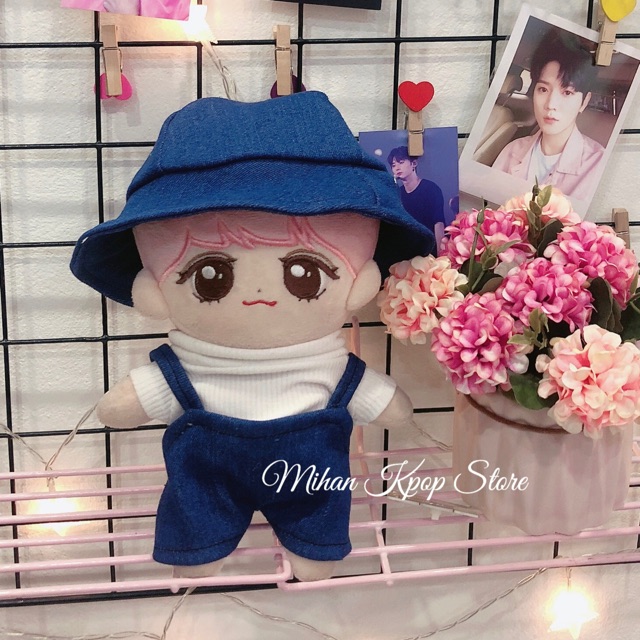 Mũ/yếm bò cho doll 20cm