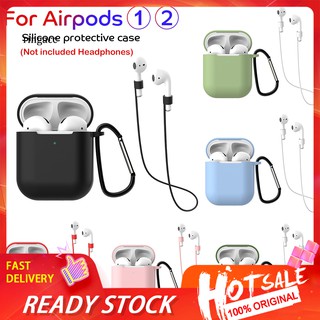 Hộp Đựng Bảo Vệ Tai Nghe Airpods 1 / 2 Có Móc Khóa Tiện Dụng
