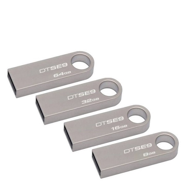 USB Kingsto 8Gb vỏ sắt DTSE9 2.0, thiết kế nhỏ gọn, vỏ kim loại chống nước