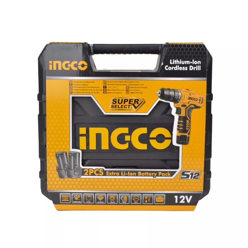 MÁY KHOAN VẶN VÍT DÙNG PIN INGCO 12V CDLI12325