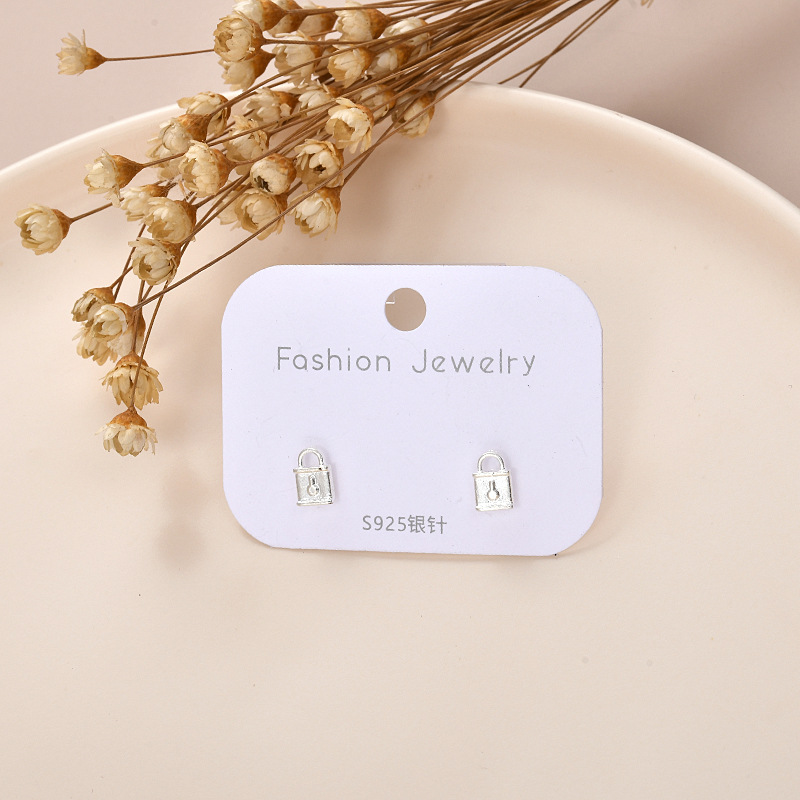 Khuyên tai mạ bạc 925 phong cách đơn giản xinh xắn cho nữ S789