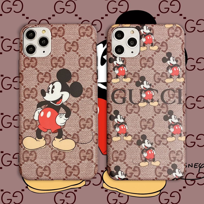 Ốp điện thoại mềm in hình chuột Mickey Gucci cho Iphone 12 Pro Max Mini 11 Xs Max Xr X I7 7p 8 8 Plus 6 6s