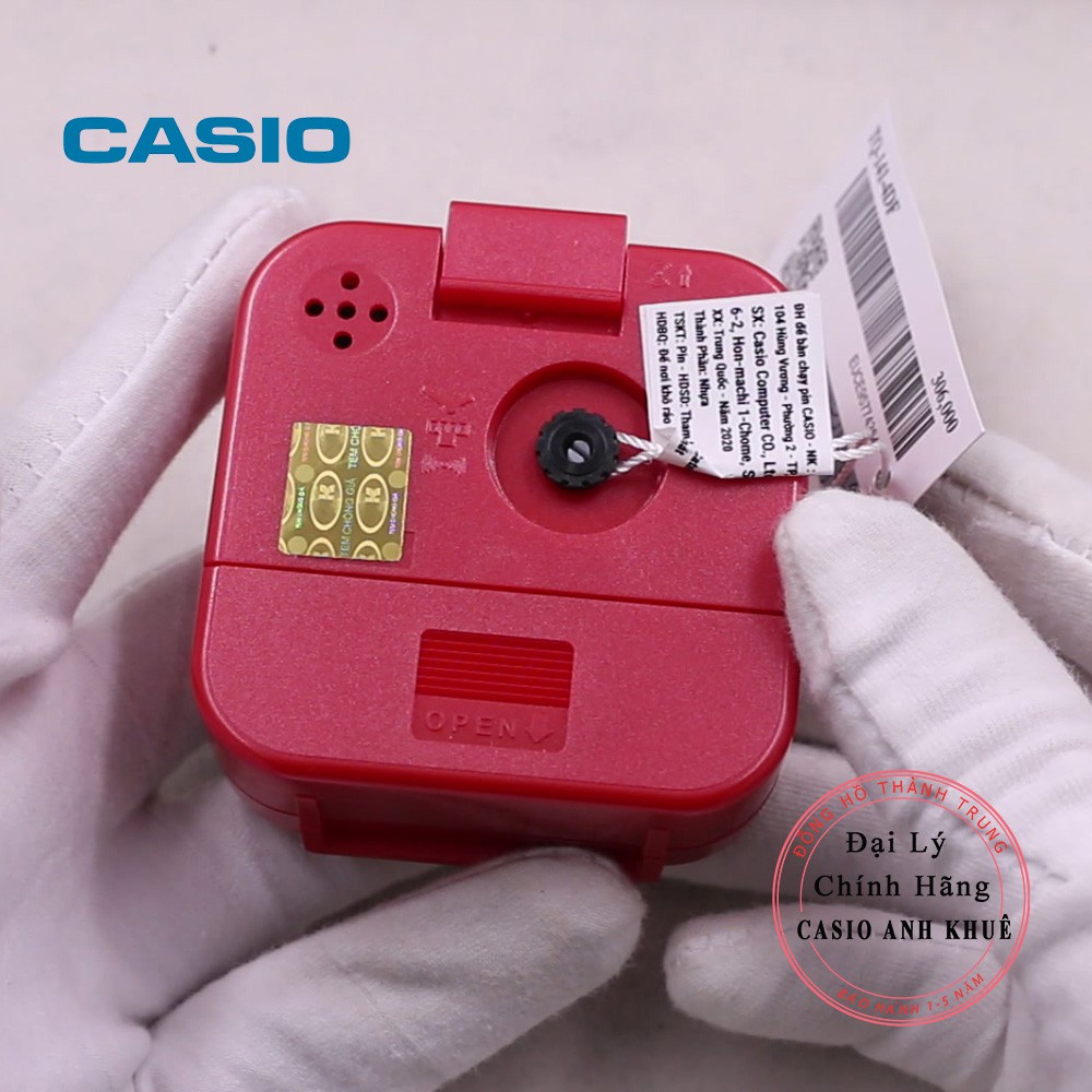 Đồng hồ để bàn Casio TQ-141-4DF có báo thức, dạ quang (6.7 x 6.4 x 3.4 cm)