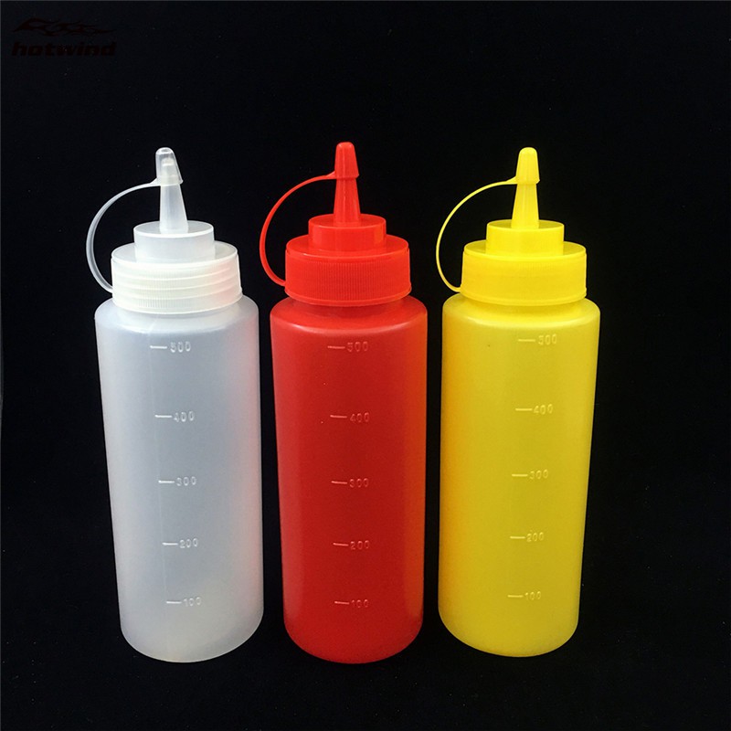 Bình bóp phun gia vị có nắp bằng nhựa 8-16oz