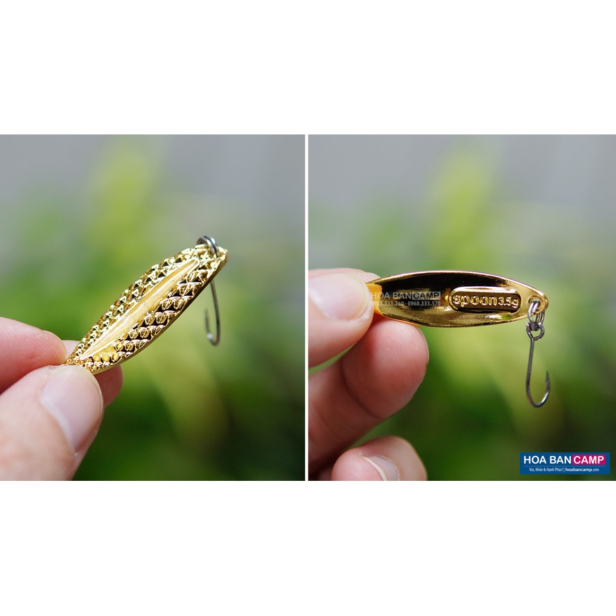 Combo 2 Mồi Thìa Spoon Móc Đơn | 3.5cm – 3.5g