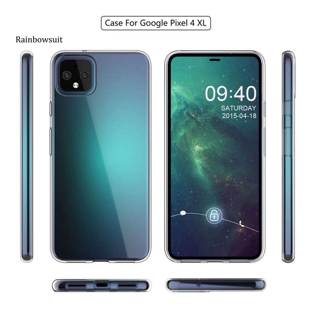Ốp điện thoại tpu trong suốt chống sốc cao cấp cho pixel 4/4xl