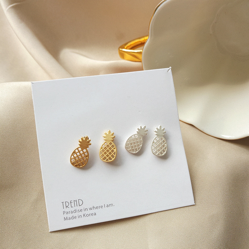 Đôi khuyên tai hình quả dứa thời trang cho nữ