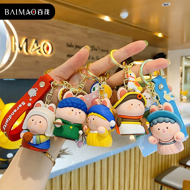 Bộ Móc Khóa Siêu Đáng Yêu + Kèm Bộ Chuông, Dây Cao Cấp