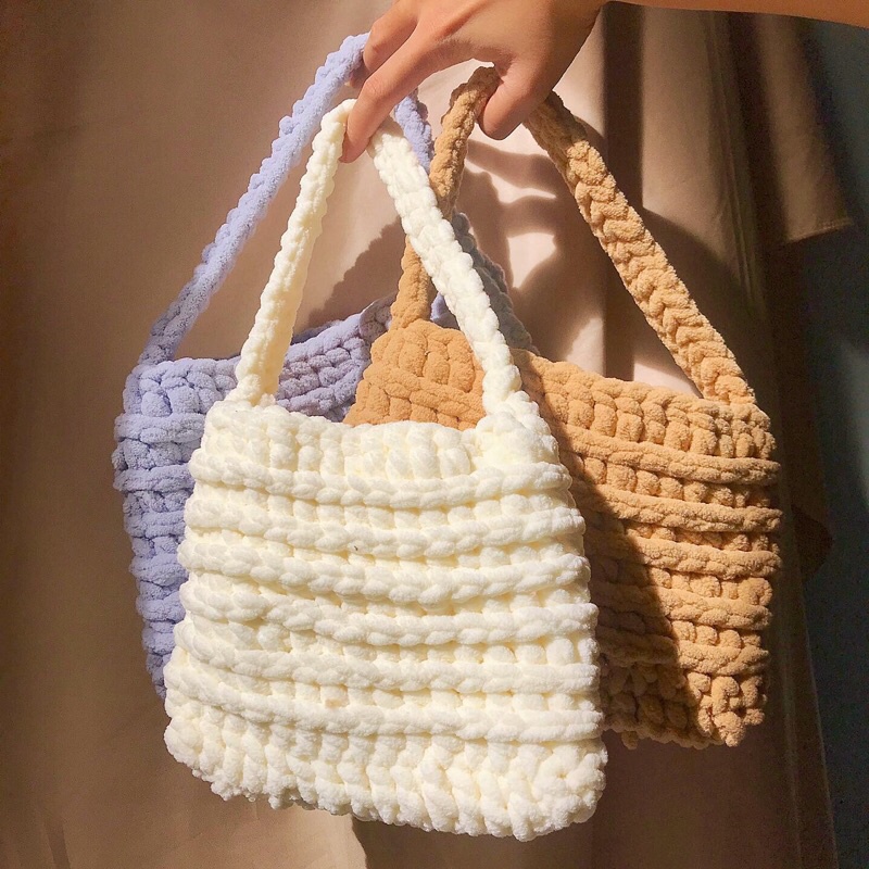 Crochet bag - Túi bánh mì đan len handmade by ChhaiPhng