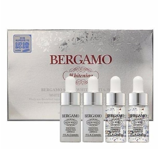 Tinh chất Serum Bergamo Snow White & Viva White Whitening Perfection Ampoule set