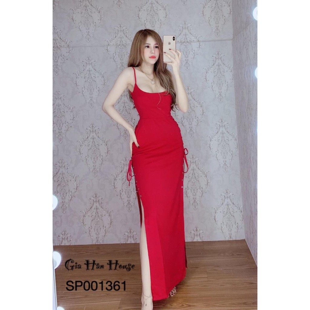 Đầm Maxi Ôm Body 2 Dây Đan Mắt Cáo Đầm Maxi Ôm Body 2 Dây Đan Mắt Cáo Chất Thun Dẻo Dày Dặn Tôn Dáng Thời Trang Nữ