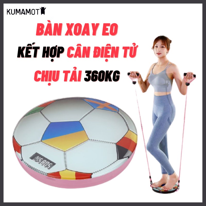 BÀN XOAY EO kết hợp CÂN ĐIỆN TỬ 2 in 1_Siêu tiện lợi_hỗ trợ tập Gym giảm cân_Theo dõi sức khỏe hằng ngày