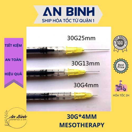 |1 Cây| Đầu Kim Meso 30G Cao Cấp Magicalift - Kim Tiêm Dưỡng Chất 30G 32G 34G-4MM Cao Cấp